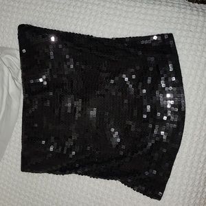 The Limited black sequined tube top